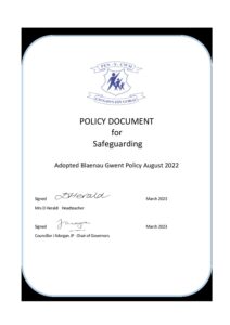 Safeguarding Child Protection Policy 2023 | Pen-y-Cwm School